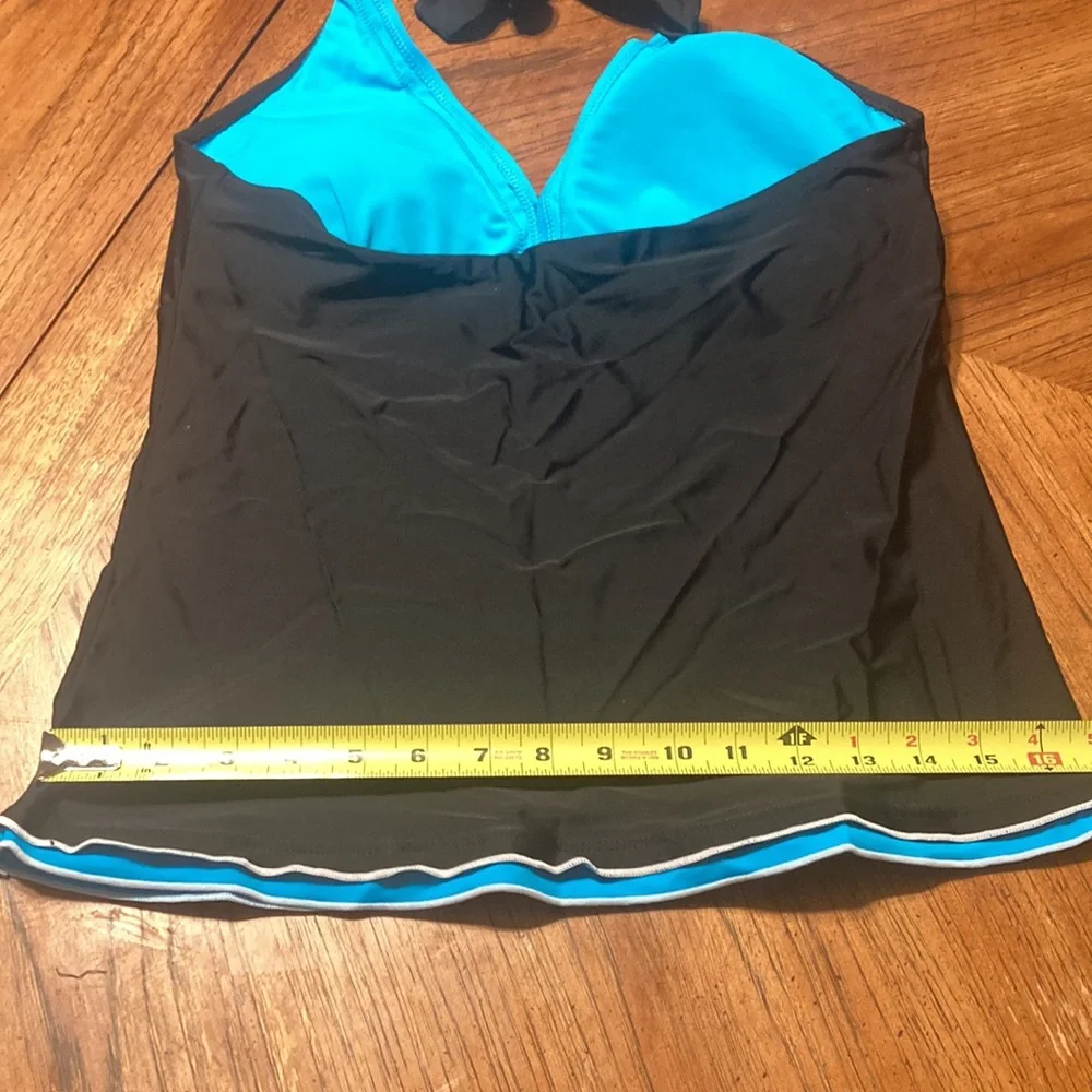 REKITA Bikini Swimsuit Halter Tankini Top and Skort Bottom Set Large - Picture 8 of 12